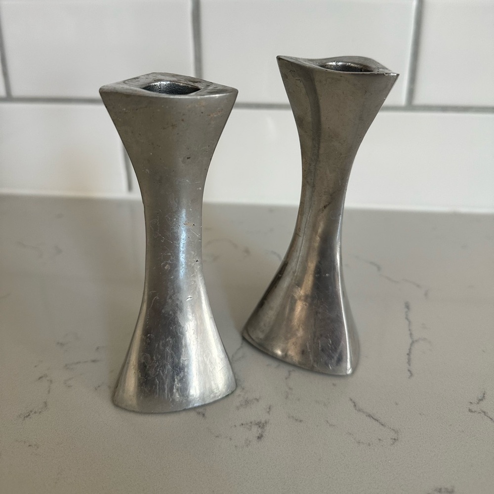 Nambe 594 candleholders